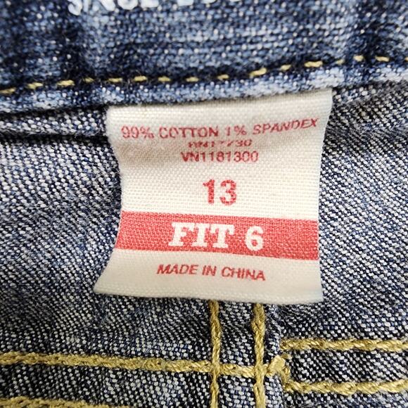 Mossimo Supply Co Shorts Womens 13 Juniors Blue Low Rise Bermuda Fit 6 Stretch - Picture 4 of 10